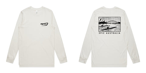 Long Sleeve Organic Cotton Epic Kayaks Design Tee - Epic Kayaks Australia