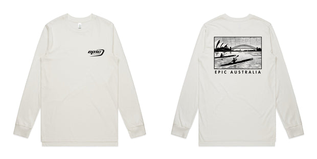 Long Sleeve Organic Cotton Epic Kayaks Design Tee - Epic Kayaks Australia