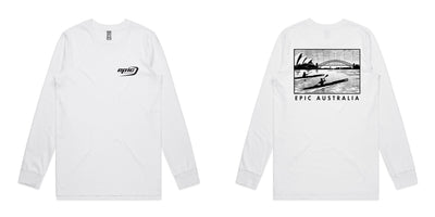 Long Sleeve Organic Cotton Epic Kayaks Design Tee - Epic Kayaks Australia