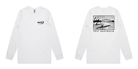 Long Sleeve Organic Cotton Epic Kayaks Design Tee - Epic Kayaks Australia