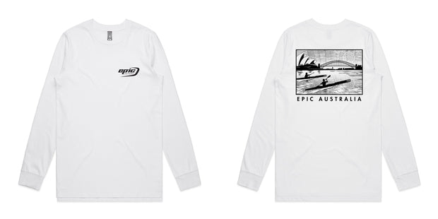 Long Sleeve Organic Cotton Epic Kayaks Design Tee - Epic Kayaks Australia